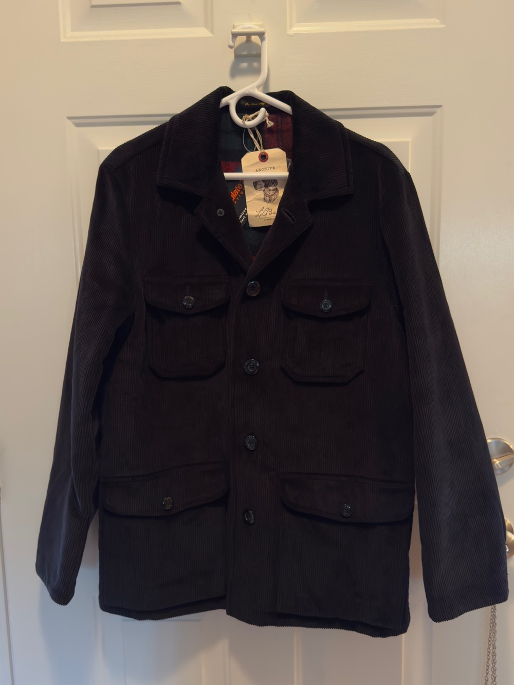 Vintage Signature LL Bean Corduroy Field Coat L NWT
